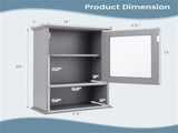 MDF Bathroom locker Gray 24857017