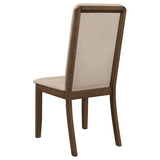 Latte and Medium Walnut Padded Side Chair B062P153697