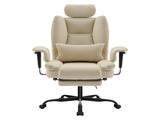Office Chair 200 kg PU Leather Computer Chair with Lumbar Support and High Backrest, W2367P290466