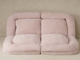 Convertible Fold-Out Single Sofa Bed,Pink,the Left Part of the Complete Product. W244P289258