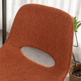 Porth Fabric Kitchen 28.25" Counter Height Stools, Set of 2, Orange T2574P165089