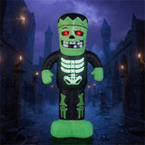LED-Lit Inflatable Frankenstein - 90s Fast Inflation Waterproof Outdoor Halloween Decor with 19029037