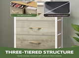 4 Drawer Dresser Fabric Chest of Drawers Furniture Storage Organizer for Living Room,,Hallway,Oak 96297680