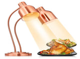 HT-221 US Standard 110V 500W Dual-Head Food Warmer Rose Gold Stainless Steel Standing Electric Food 26813818