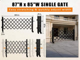 Foldable Security Gate, Expandable Safety Barrier with 360&deg Swivel Casters Lockable Design, 34637780