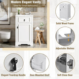 20-Inch Bathroom Vanity with Ceramic Sink, Soft Close Door, Adjustable Shelf, and Door-Mounted N729P192077K