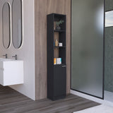 Parks Linen Bathroom Storage Cabinet with one Doors, Tall Bathroom Cabinet with 6 Shelves, for B070P188843