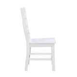 Contemporary White Finish Side Chairs Set of 2 Dining Wooden Kitchen Dining Furniture Casual Style B011P188442