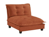 73 Armless Sofa Chenille- Orange W714P448404