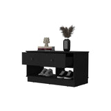 ZNTS Tulip Storage Bench, Two Drawers, Two Shelves B128P148982