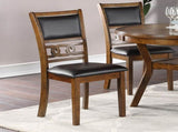Set of 2 Upholstered Dining Chair in Walnut Finish SR011813