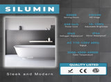36" x 28" LED Bathroom Mirror Bright Backlight, 5 Mins Defog, Full HD Reflected Wall Mounted Vanity T3177P284021