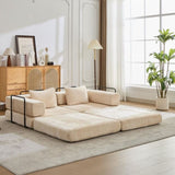 Compression Sofa,Convertible Floor Sofa Bed with Fixed-Shape Frame, Loveseats Boneless Modular 16877438