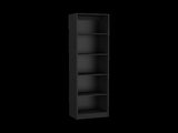 Bookcase Compact Bookshelf with Multiple Shelves, Black B097P167420