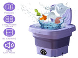 8L Foldable Mini Washing Machine,Portable Compact Washer with 3 Adjustable 20610168