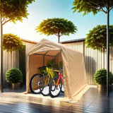 7x12ft Outdoor Portable Gazebo Storage Shelter Shed with 2 Roll up Zipper Doors & Vents Carport for W2373P186910