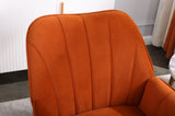 Modern Mid Century Chair velvet Sherpa Armchair for Living Room Bedroom Office Easy Assemble W136166602