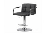 2-Pack Bar Stools, PU Leather Adjustable Swivel/ Arms Barstools, Hydraulic Kitchen Counter 44146923