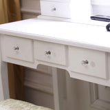 With Light Bulb Single Mirror 5 Drawer Dressing Table White61588080,60709581 72228893