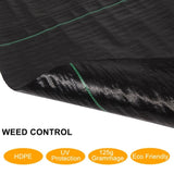 ZNTS 3*100ft Black Weeding Cloth Polyethylene Foldable 01860986