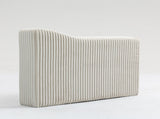 Modular Sofa Single Armrest Backrest Module for Modular Sectional Sofa Couch Side Armrest, Beige W3098P257006
