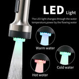 Commercial LED Kitchen Faucet with Pull Down Sprayer, Single Handle Single Lever Kitchen Sink Faucet W1932P172329