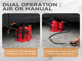 Air Hydraulic Bottle Jack 20 Ton 40000 LBS 10.6-20.5in Lift Range Heavy Duty Pneumatic Manual Pump W2680P497451