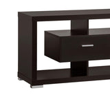 ZNTS Cappuccino 59-inch TV Console with Center Drawer B062P153845