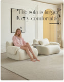 Sofa in a Box, Memory Foam 2-Seater Couch, Modern Compression Sofa with Deep Seat, No Assembly W3622P346250