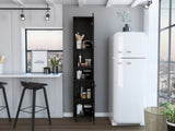 Sheffield 2-Door Pantry Cabinet, with Two 2-Cabinet Spaces and Two Open Shelves B128P148807