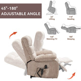 Lift Recliner Chair Heat Massage Dual Motor Infinite Position Up to 350 LBS Large Electric Power W3224P288641