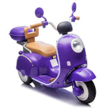 12V Kids Ride On Three-Wheel Electric Motorcycle,2WD,Cool Waterfall Light,Large Storage W1578P235069