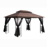 ZNTS 13x10 Outdoor Patio Gazebo Canopy Tent With Ventilated Double Roof And Mosquito Net 16087130