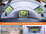 4-6 Persons White Brown Pop-Up Boat Tent T2602P172476