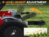 18-Inch 5-Blade Push Reel Lawn Mower with Grass Catcher, Manual Walk-Behind Mower with 4-Level 74999559