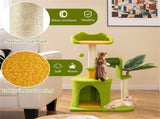 Cat Tree - 22LBS Capacity, Palm Tree Design with Self-Groomer & Scratching Posts 49377663