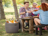 9.5 Gallon Cooler Side Table, Portable Ice Chest with Built-in Handle, Multifunctional Ice Cooler 03843302