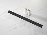 36 Inch Linear Shower Drain with Removable Brick Patterned Grate Cover, 304 Stainless Steel Shower 56489198