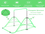 Green Multi-Functional Adjustable Height Children's Horizontal Gymnastic Bar With Bear Rings W1408P269707