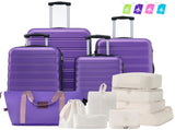 Hardshell Luggage Sets 4 pcs Bag Spinner Suitcase with TSA Lock Lightweight-16"20"24"28" PP310249AAI