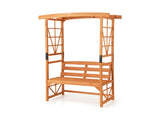 2-in-1 Multifunctional Garden Arch Bench - 39x15.5 Seat Size, 660 lbs Capacity, Fir Wood with 83665521