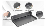 Washer Dryer Countertop, Laundry Wood Shelf Topper with Edge, 54" Width x 27.5" Depth Double Layer W2641P309074