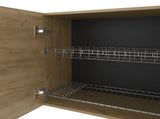 Lyman Wall Cabinet kitchen in Melamine wit 4 Doors , Natural Oak B128P287529