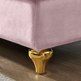 Modern Upholstery Chaise Lounge Chair with Storage Velvet W1097102808