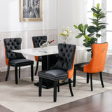 ZNTS Furniture,Modern, High-end Tufted Solid Wood Contemporary PU and Velvet Upholstered Dining Chair 55553584