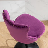 Swivel Velvet Barstools Adjusatble Seat Height from 25-33 Inch,17.7inch base, Modern Upholstered Bar W1143P151487