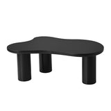 ON-TREND 44'' x 25.9'' Easy Assembly Cloud Coffee Table with 1.5'' Thick Tabletop, Cream Style N721P190395B