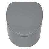 ZNTS Portable Toilet with Non-slip Mat Grey 56598783