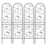 4 Pack Metal Garden Trellis 86.7" x 19.7" Rustproof Trellis for Climbing Plants Outdoor Flower W1586P268069