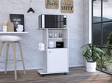 Napenthe 1-Shelf Kitchen Cart with Caster White B06280103